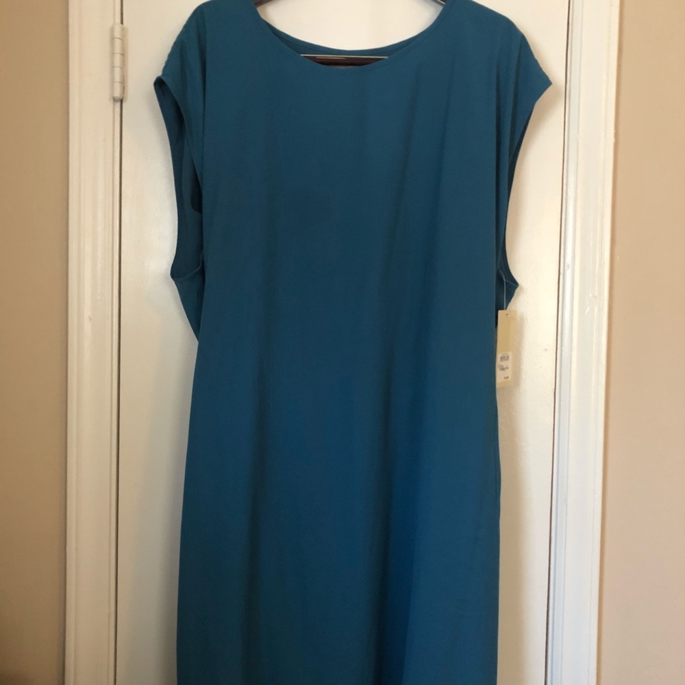 Sejour Teal Midi Dress